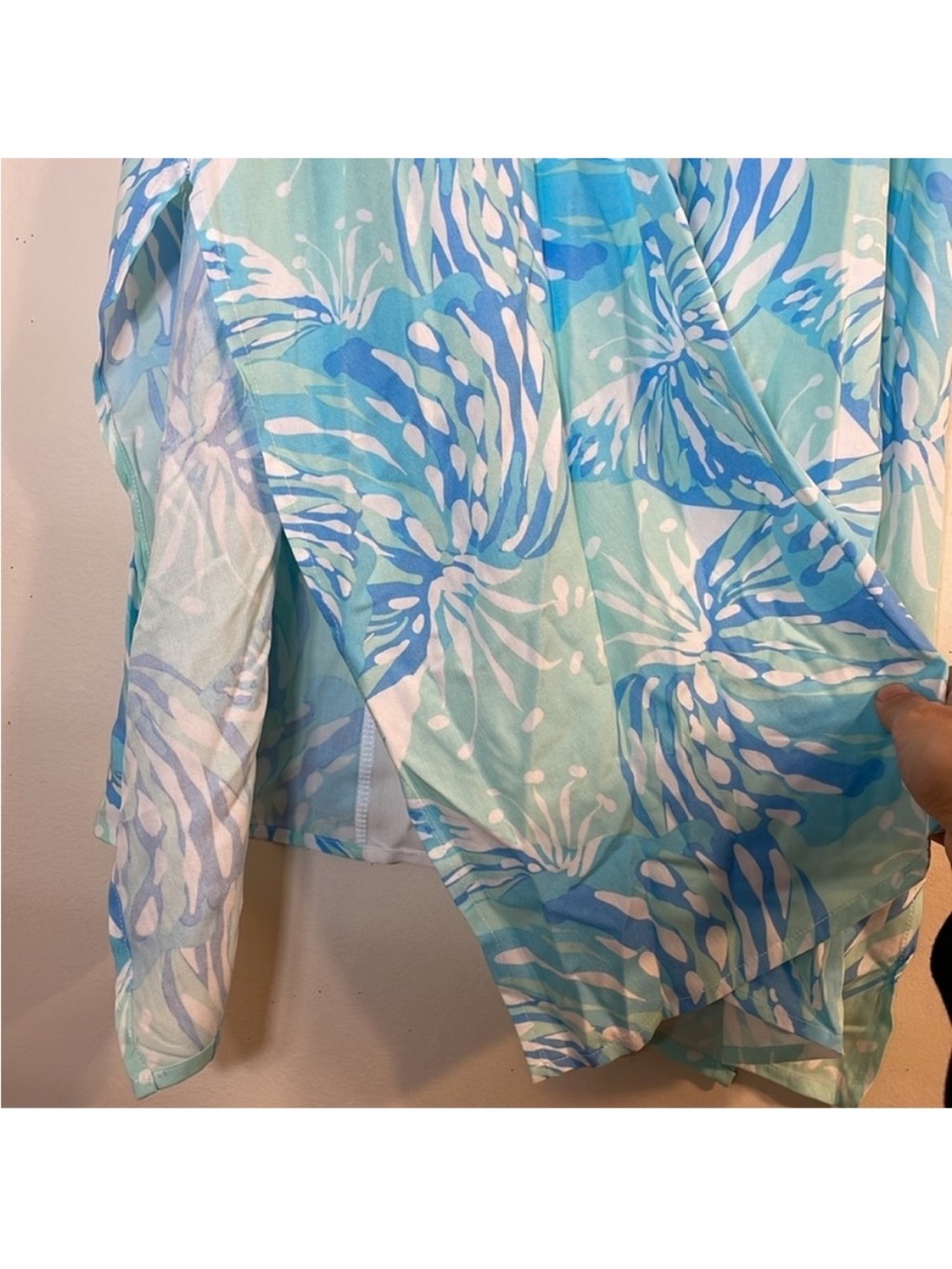 Lilibridge Blue Tropics Midi Dress. XS. NWT. $138! - Picture 10 of 12